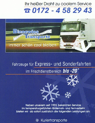 Binnewies Transporte - Aktueller Werbeflyer